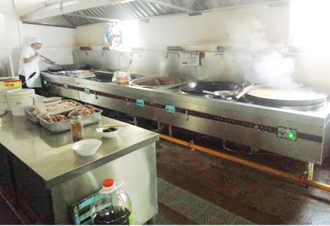 青白江人和学校食堂91免费处女设备现场使用图片